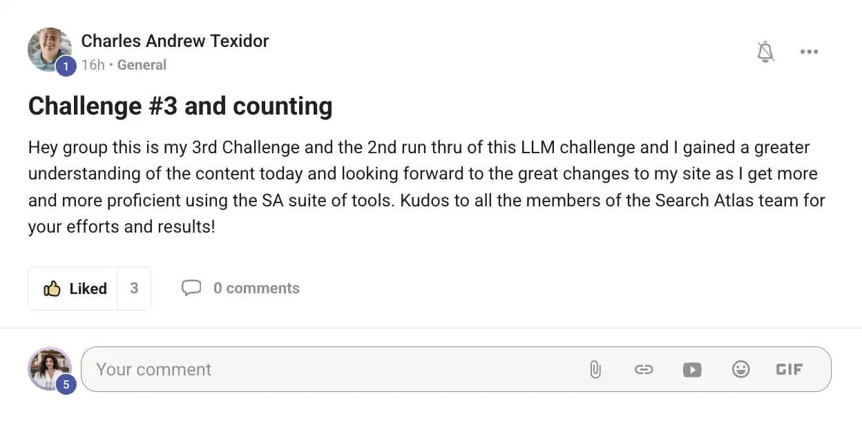 Charles Andrew Texidor Testimonial