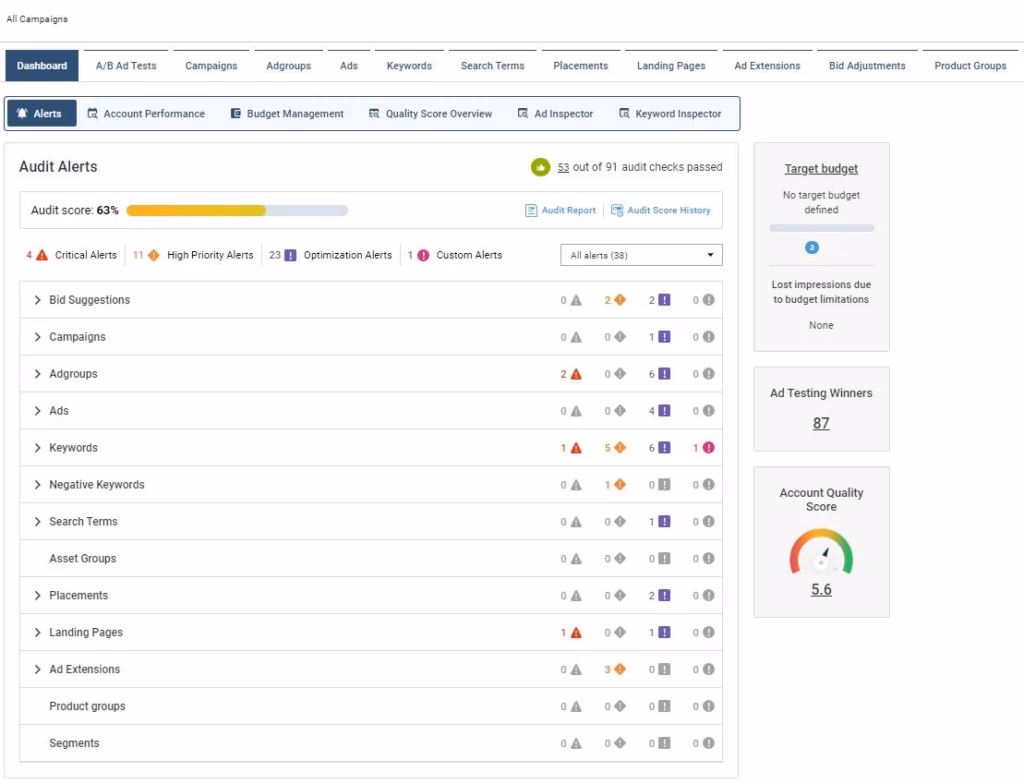 Via Adalysis adalysis-dashboard