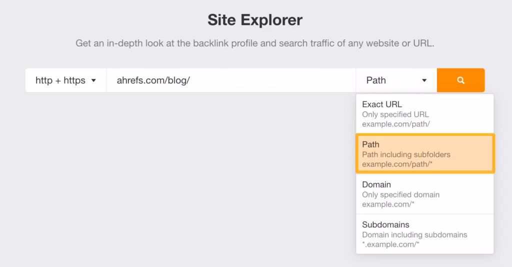 Via Ahrefs Ahrefs Subfolder Traffic Analysis