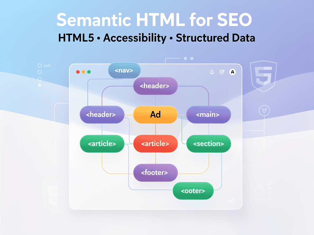 Semantic HTML for SEO: Complete Guide to HTML5 Semantic Elements, Accessibility & Structured Data