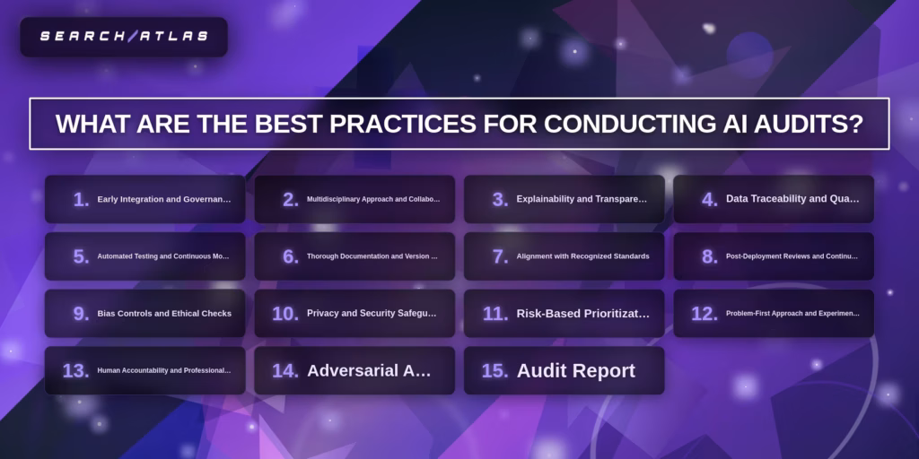 the best practices for conducting AI audits